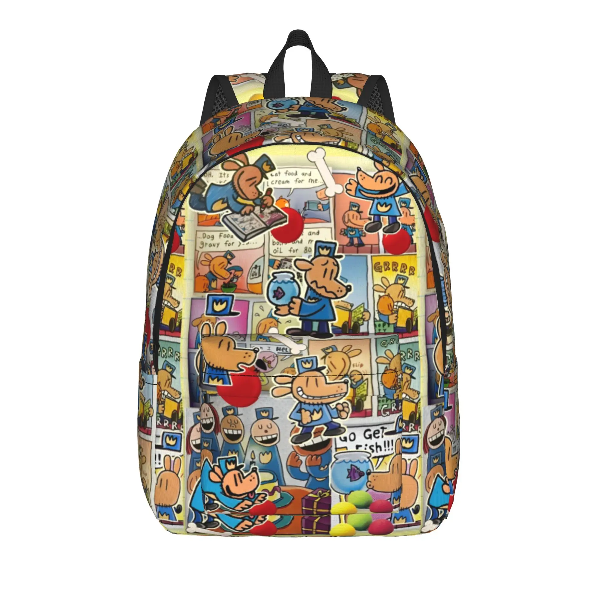 Dogmans Movie Comic Backpack for Men Women Cool Student Work Daypack Cartoon Laptop Shoulder Bag Gift