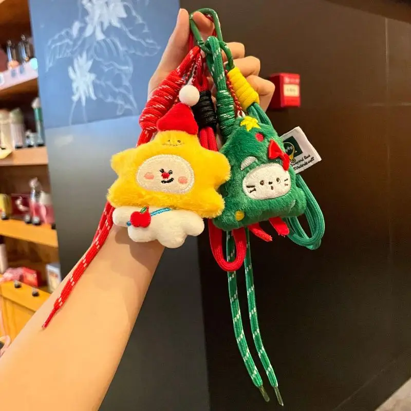 Hanger Decoratief Kerst Pluche Veelzijdige Cartoon Rugzak Sleutelhanger Boom Schattig Ornament Glad Schrijven
