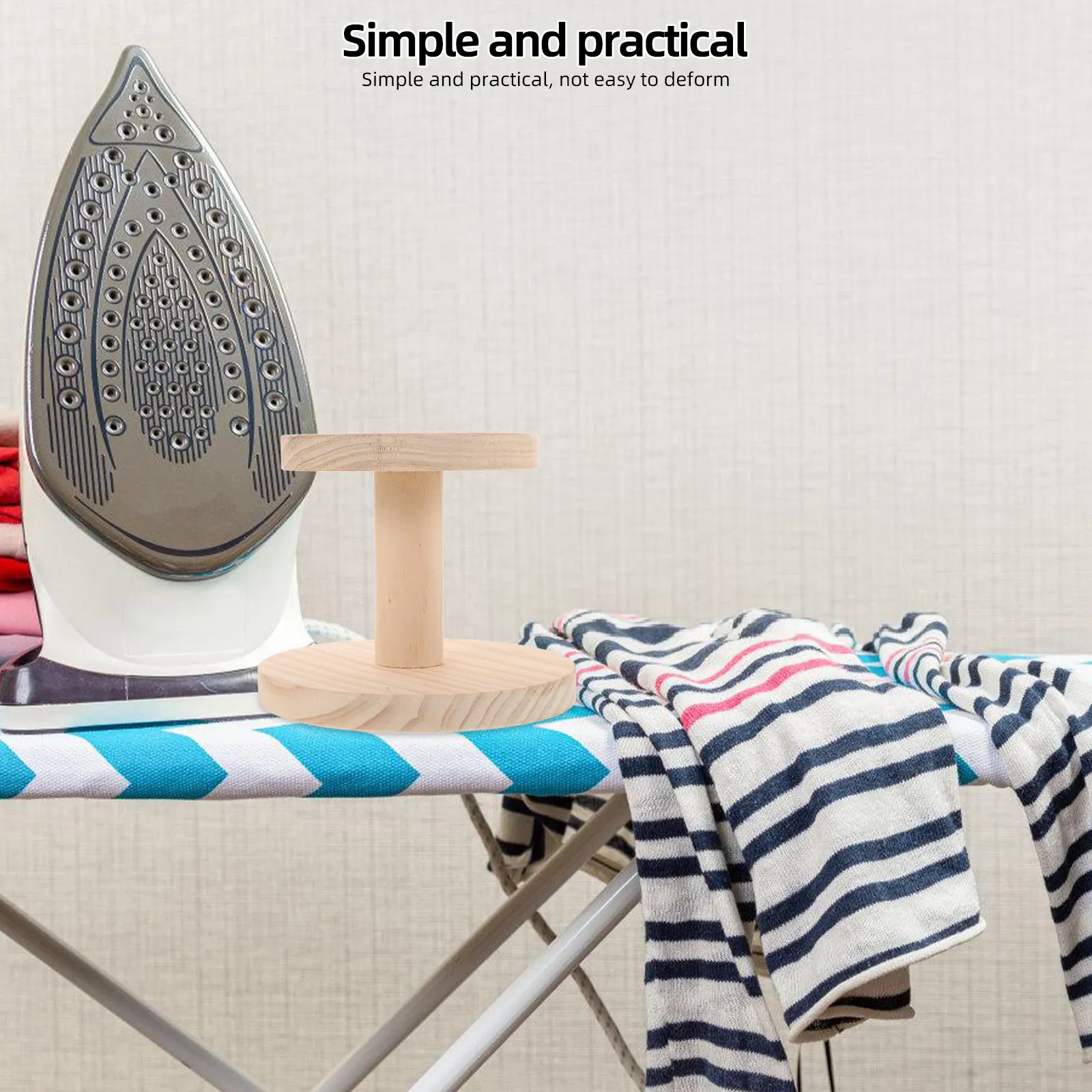 

Деревянный табурет с утолщенным круглым основанием для отпаривателя для одежды, портативный гладильный стол для рукавов и пошива, бытовой гладильный столик