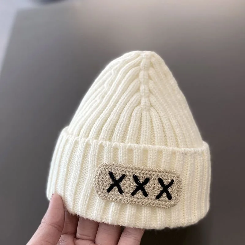 

Baby Wool Hat Winter Thickened Warm Knitted Hat for Kids Cute Bear Boys Cap Korean Version Children Girls Fashion Gift Beanie