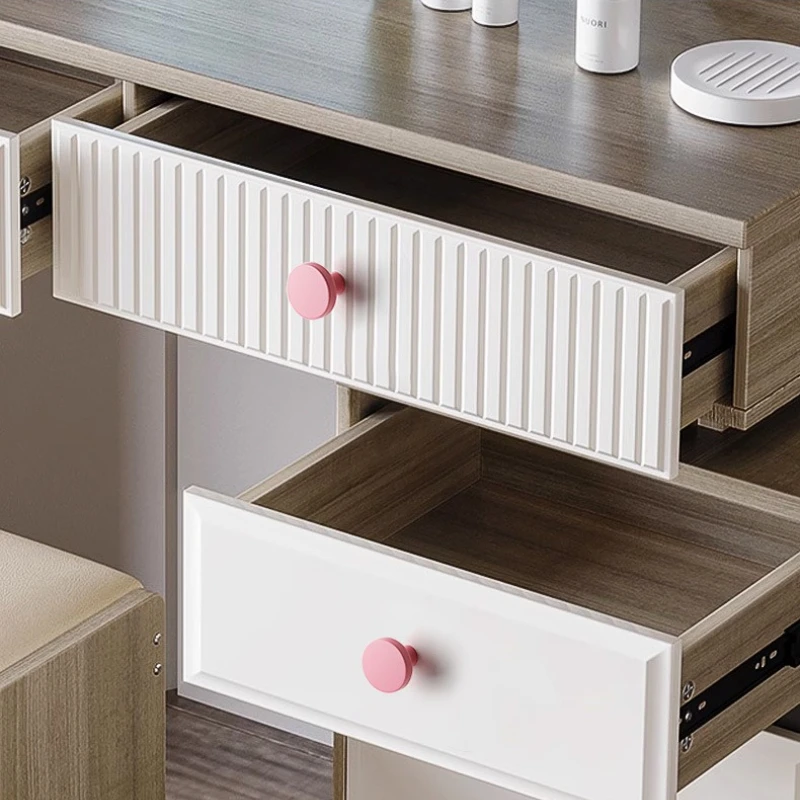 Round Cabinet Drawer Cabinet Handle Simple Shoe Cabinet Wardrobe Small Handle Yellow Blue Pink Furniture Hardware Accessories