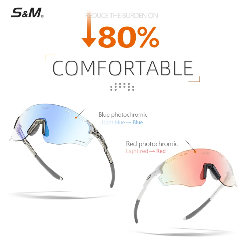 S&M Sport Cycling Sunglasses Polarized Woman Glasses Outdoor MTB Glasses Bike Bicycle Eyewear Bike Goggles S201