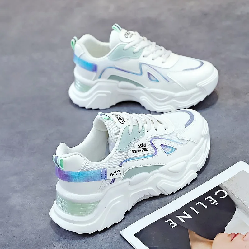 Women Sneakers Fashion Versatile SpringAutumn Casual Shoes Ladies Platform Brand Dad\'s Shoes Breathable Jogging Tennis Trainers