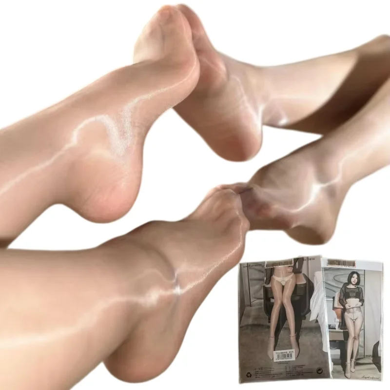 Beauty Slim Legs Shaping Pantyhose High Waist Aurora Shiny Anti-hook Hosiery Women 1D Super Thin Transparent Toes Stockings