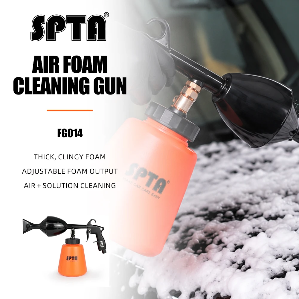 SPTA Car Cleaning Foam Gun Car Cleaning Washing Spray Gun High Pressure Washer Potable Interior & Exterior Deep Cleaning Tool