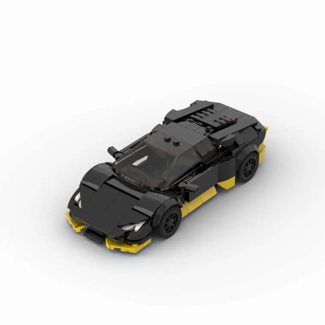 MOC Lambo Hurricane 337pcs building blocks Speed Racer sports car model Creative Garage Toys for Boys Gifts