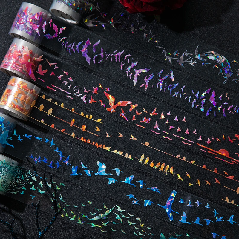 40mm*2m bird in flight PET Tapes DIY Scrapbooking Decor Photo Album Collage Junk Journal Materials Aesthetics Stickers - Image 3