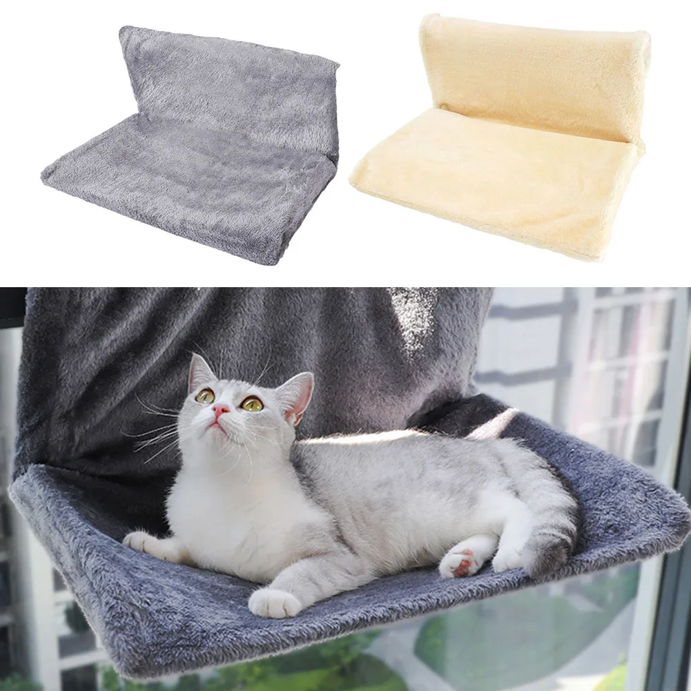 Hanging Radiator Bed Pet Cradle Warm Villus Basket Cradle Foldable Metal Frame 45x30x24.5cm Hanging Radiator Bed Pet Products