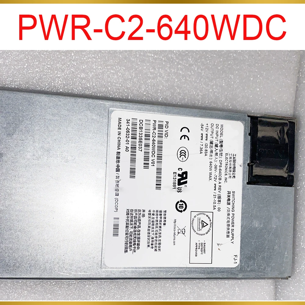 

PWR-C2-640WDC For CISCO 2960/3650 Series Switch DC Power Supply 640W