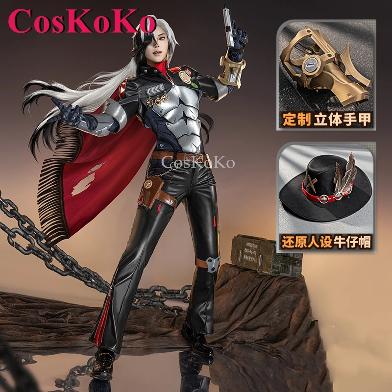 CosKoKo Boothill Cosplay Game Honkai: Star Rail Costume Fashion Handsome Battle Uniforms Halloween Party Role Play Clothing S-XL