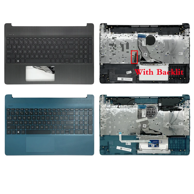 

New Laptop Upper Case Palmrest With Keyboard For HP 15T-DY 15-EF 15S-EQ TPN-Q222 With Backlit/Without Backlit