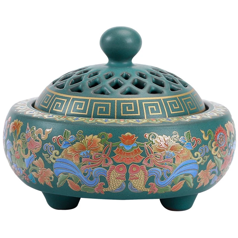 

1 PCS Incense Burner Ceramics Stick Holder Line Incense Plate Sandalwood Coil Base Temples Yoga Studios