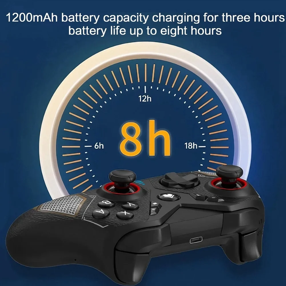 

A39Q-Wireless Game Controller For Switch Pro Ergonomic Grip Adjustable Vibration Gamepad For Switch PC TV Gaming Accessories