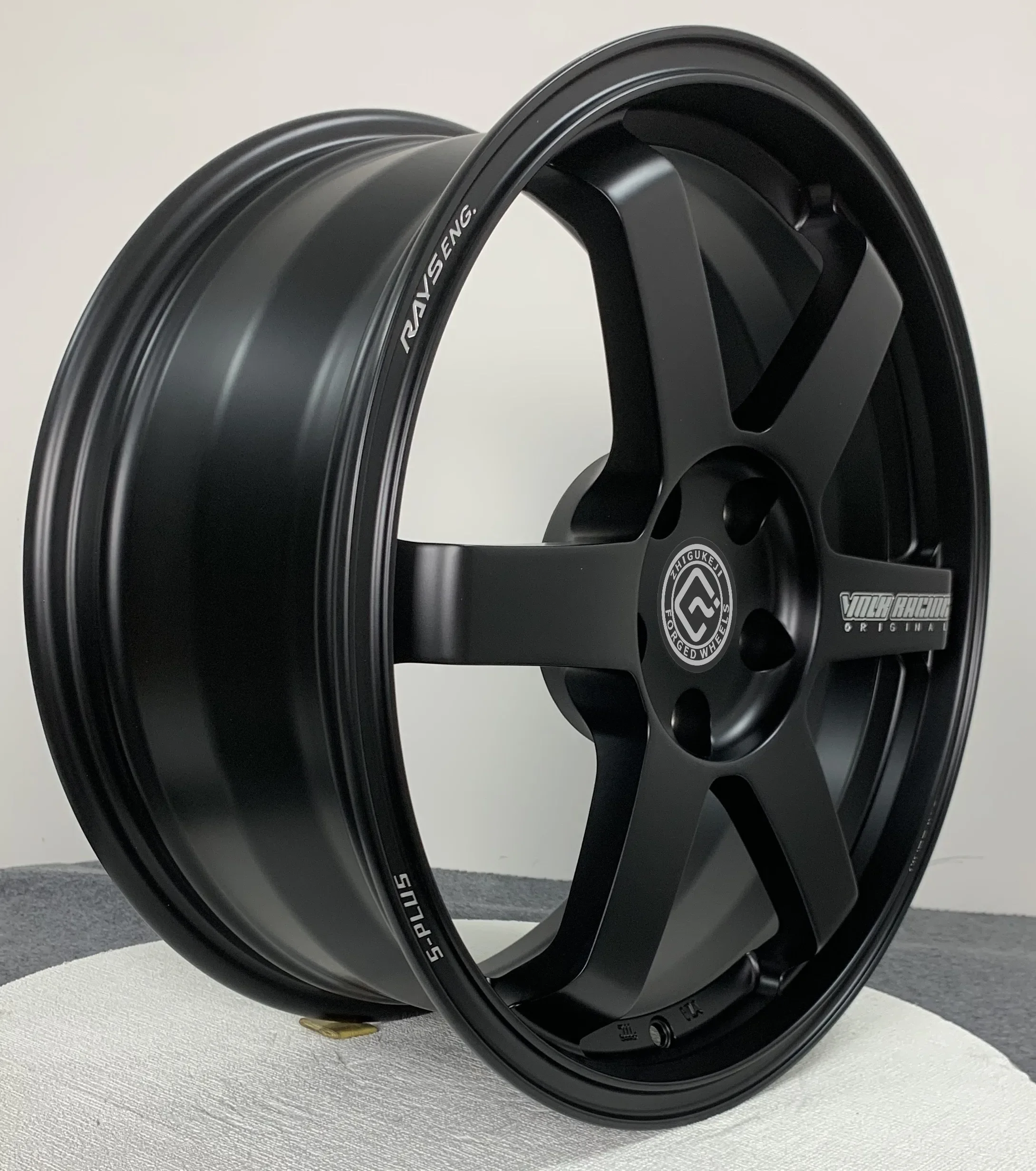 Factory direct sale aluminum alloy forged wheels Matte Black 18X7.5 5X114.3 Fine Milled Characters New Multi Spoke Design