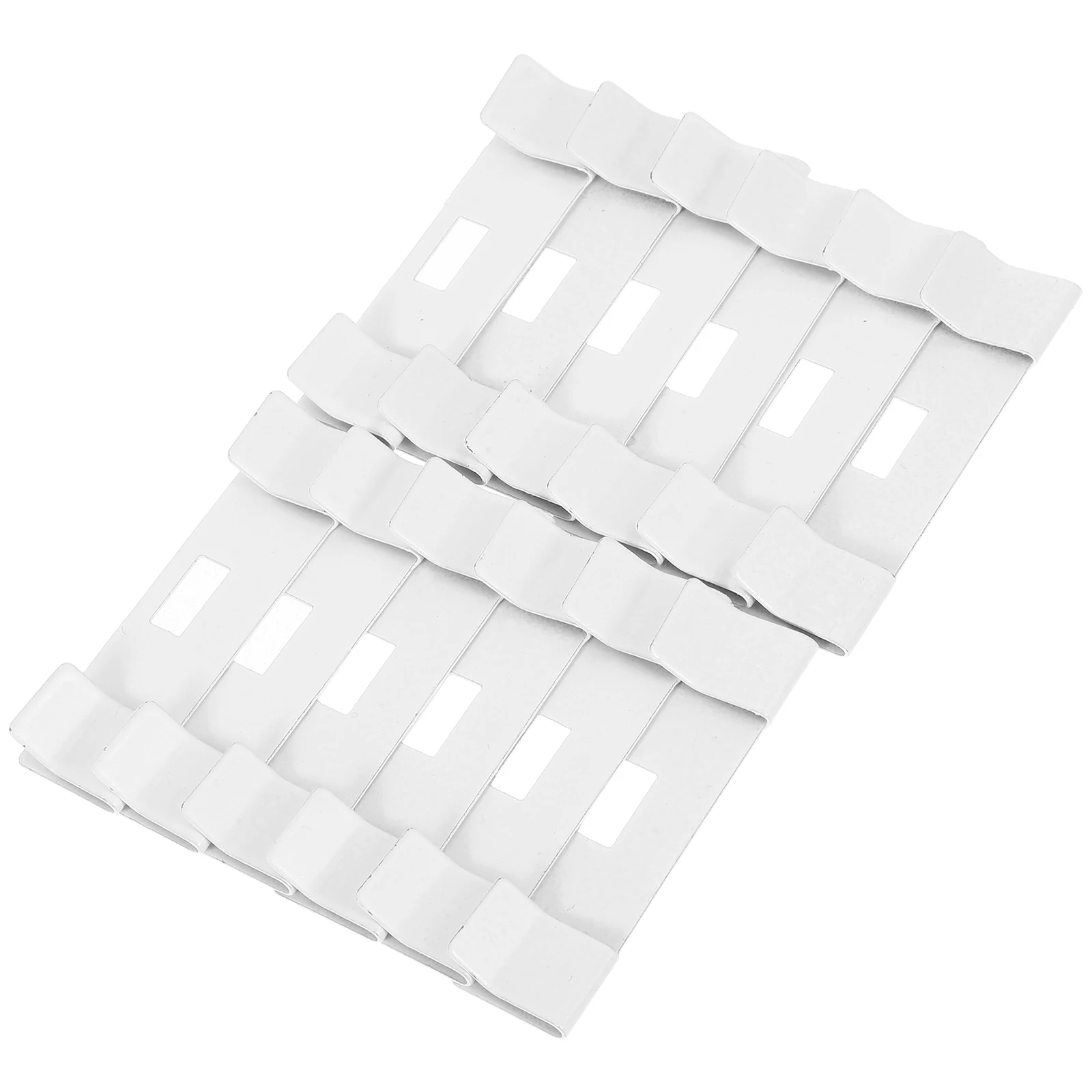 

12Pcs Vertical Blind Repair Tabs Metal Heavy Duty Vane Savers White Replacement Slats Vertical Blinds Repair Clips Window Blind