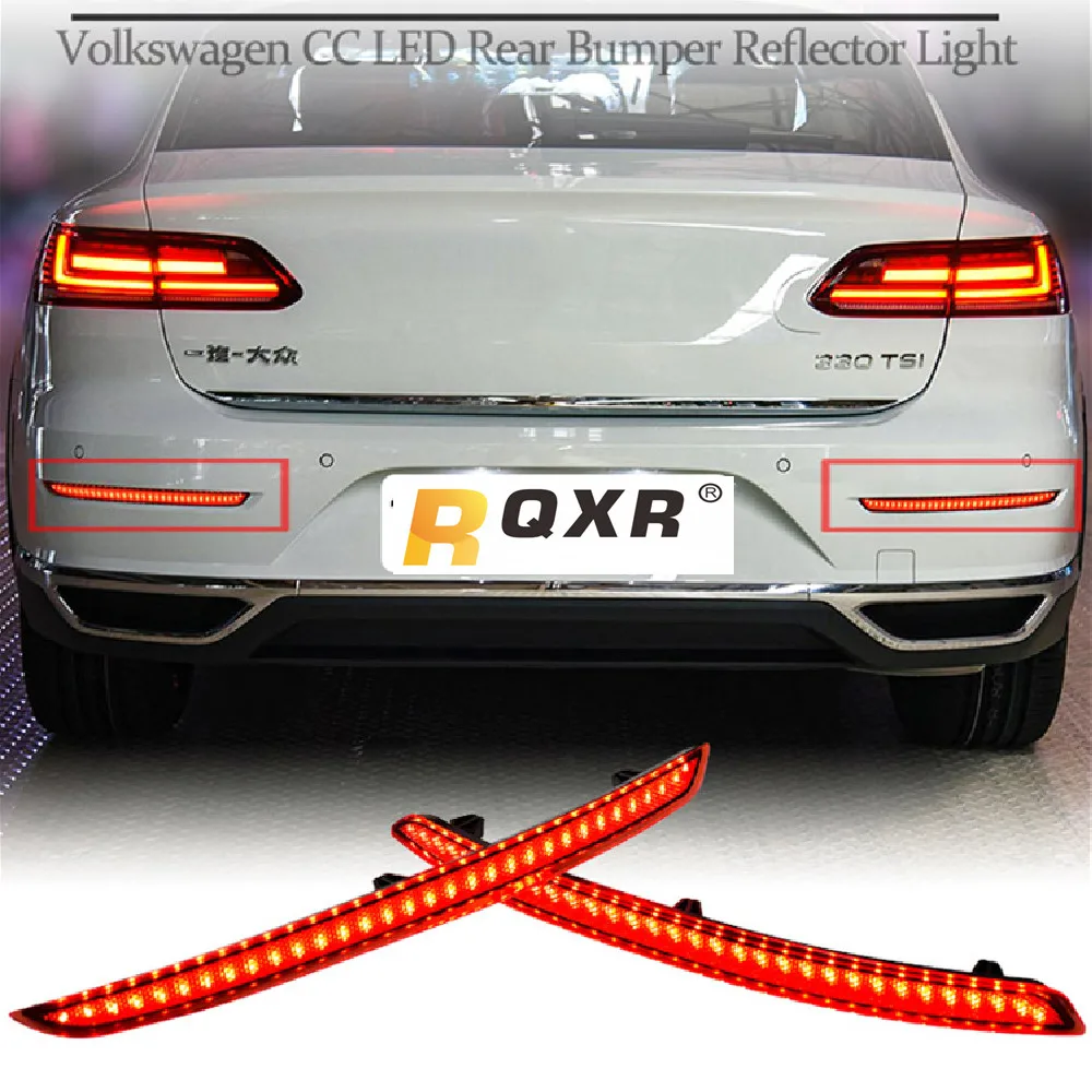 

LED Light Guide Bumper Brake Rear Tail Water Special Lamp Auto Parts Modification for Vw Volkswagen Passat Cc 2019-2021