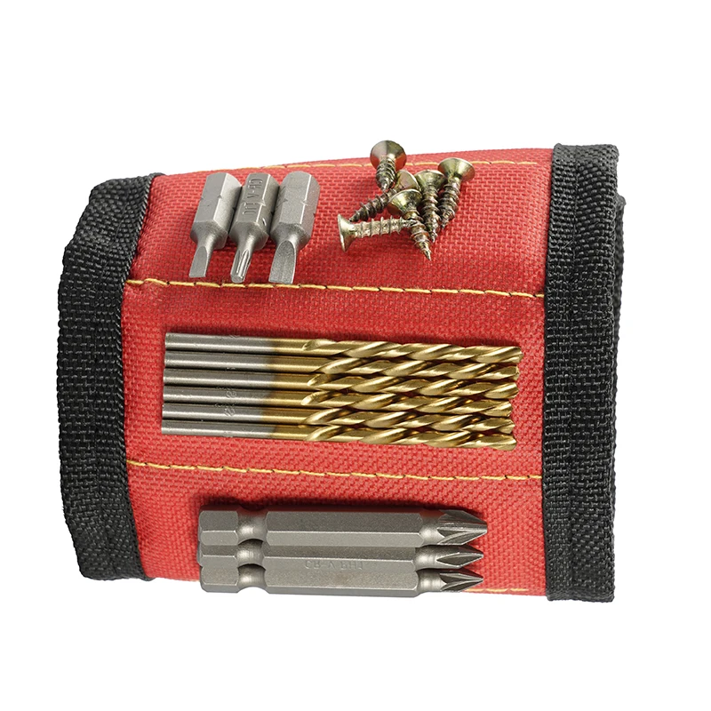 New Strong Magnetic Wristband Portable Tool Bag For Screw Nail Nut Bolt Drill Bit Repair Kit Organizer Storage