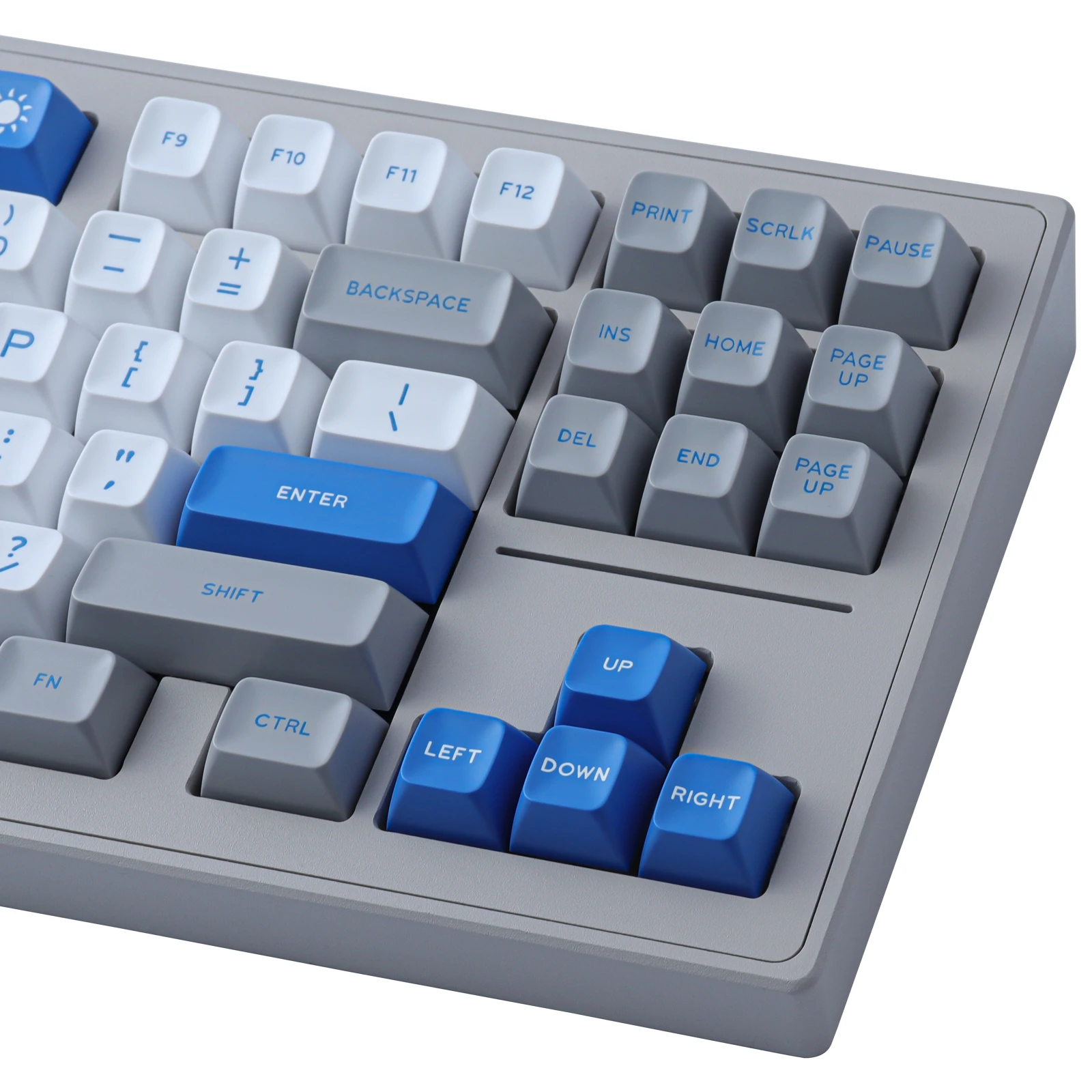 GMK Gray White Blue Keycaps 173 Keys ABS Material SA Profile Double Shot Keycaps For MX Switch Alice Mechanical Keyboard Keycaps