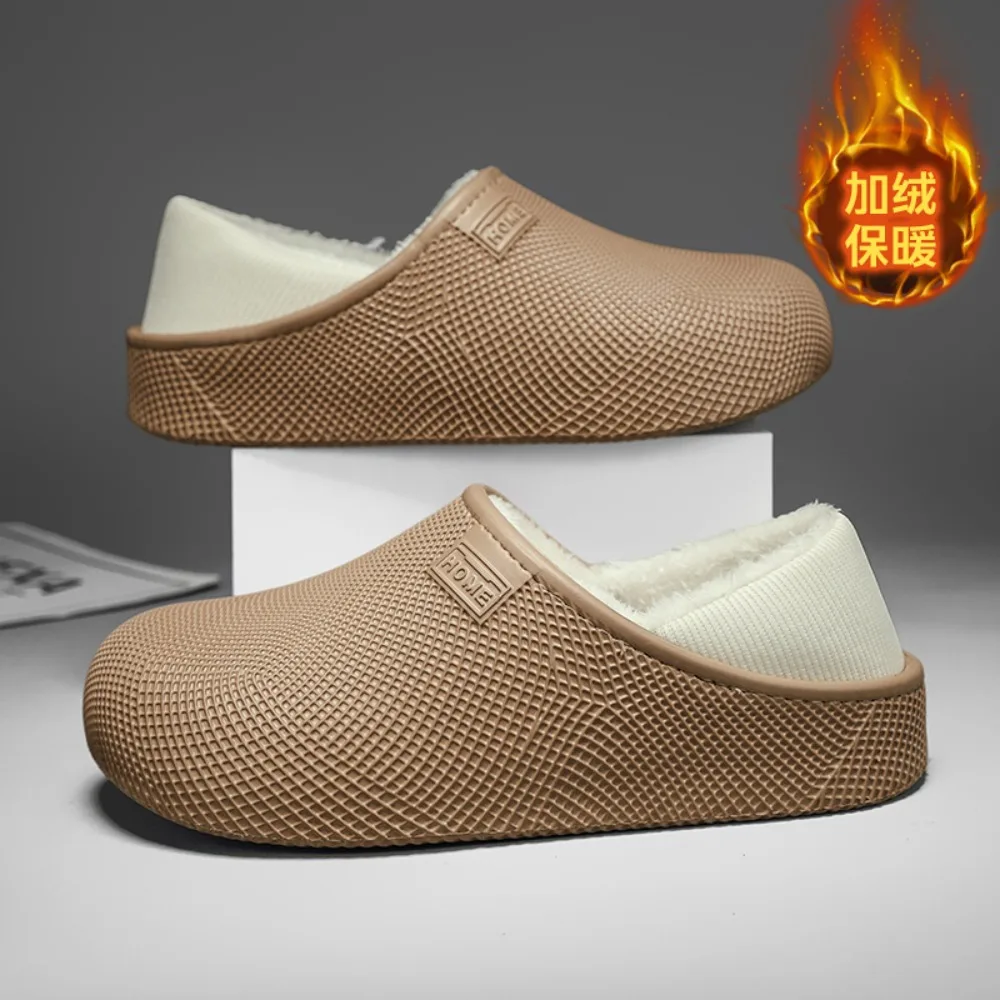 Male Women Lightweight House Plush Slippers Winter Men's Cotton Slippers Warm Slippers For Man Indoor Outdoor Boots Warm Shoes