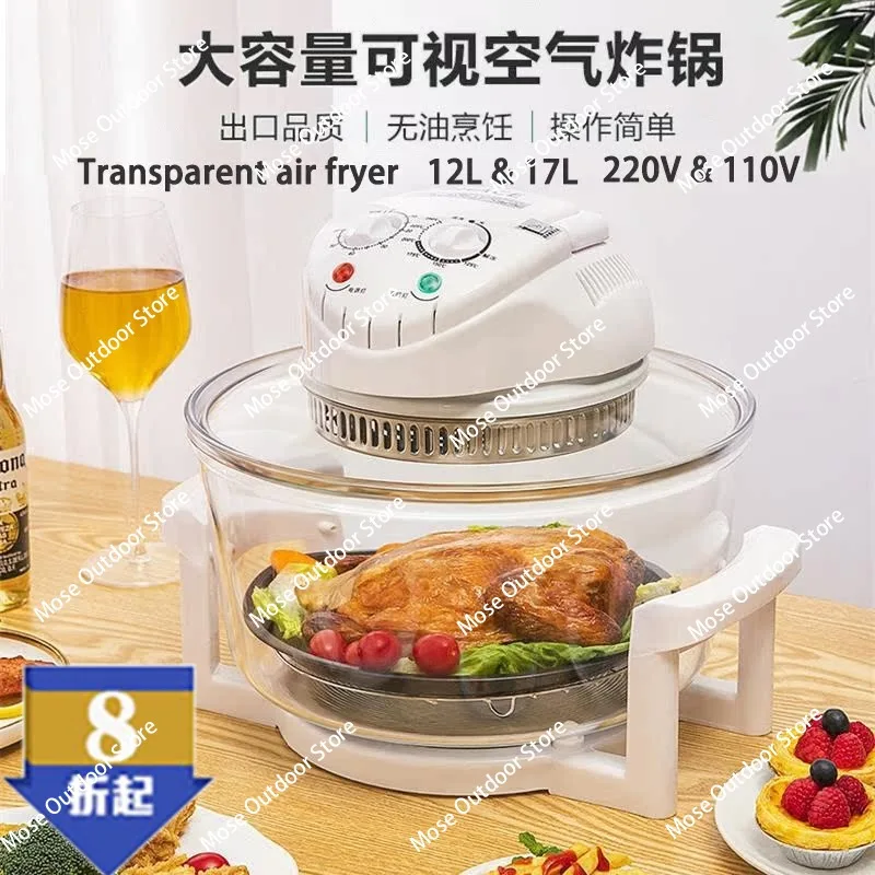 Household Microwave Heating Electric Furnace 13L Visual Fryer