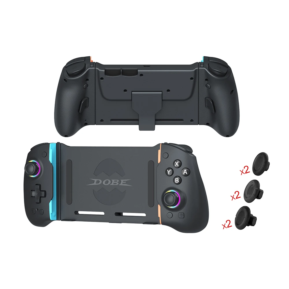 Telescopic Game Controller TNS‑5117 for Switch/OLED,Switch 2 with Hall‑Effect Joystick,6‑Axis Gyro,Dual Vibration,RGB Light