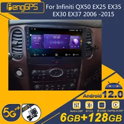 For Infiniti QX50 EX25 EX35 EX30 EX37 2006 -2015 Android Car Radio 2Din Stereo Receiver Autoradio Multimedia Player GPS Navi