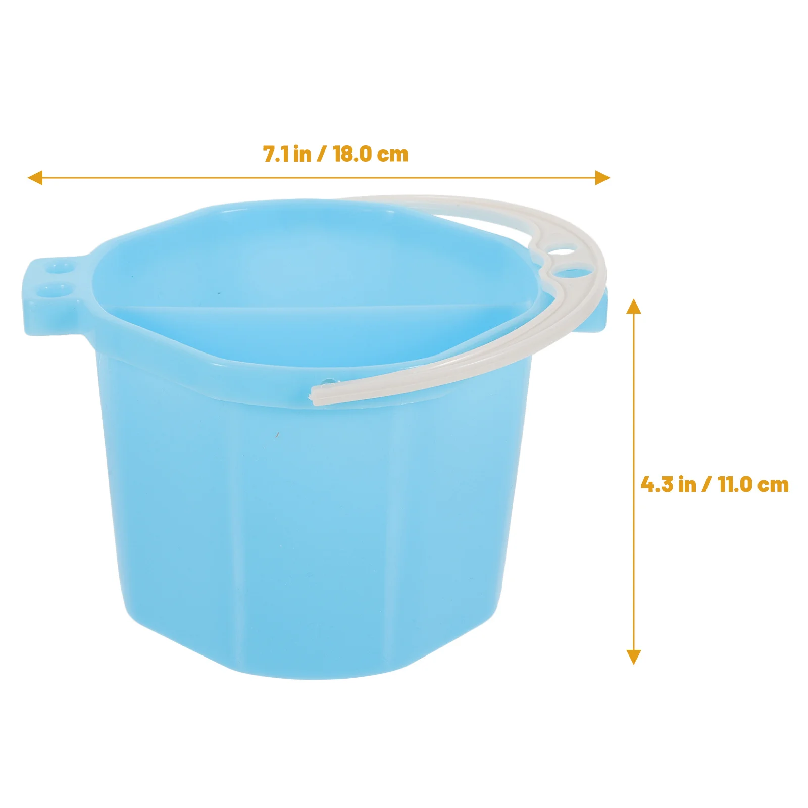 Detergente per pennelli per artisti Supporto riutilizzabile Tavolozza per acquerelli portatile Secchio per acqua in plastica compatto Accessorio pulito