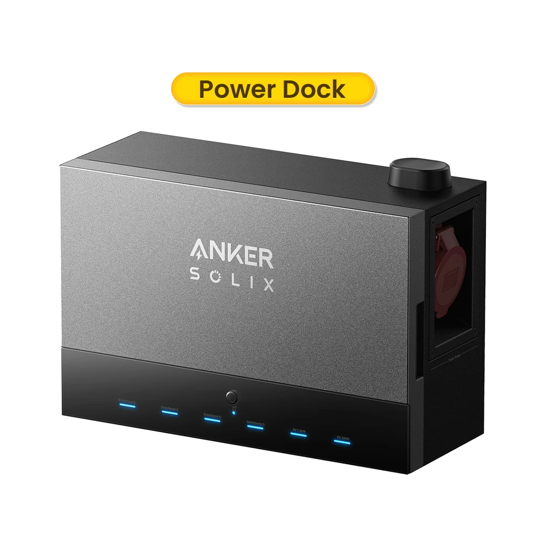 Anker Solix Solarbank Power Dock Multisystème, passerelle d'extension pour jusqu'à 4 batteries de stockage Solarbank, IP54, alimentation de secours, prêt pour la recharge de véhicules électriques, par Powerness