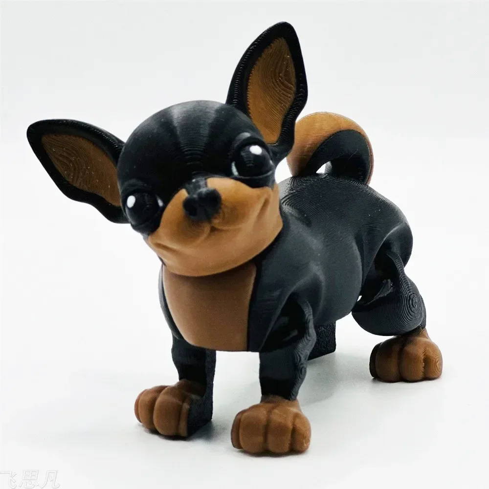 Cute Kawaii Dog Fox Figure - 3D Printed Multi-Joint Animal D