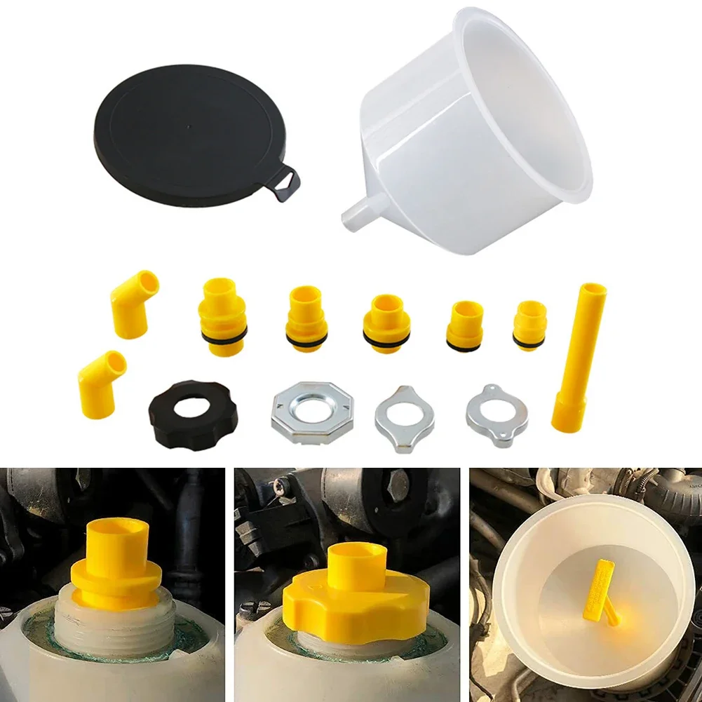 15pcs Coolant Funnel Kits High-end Coolant Funnel Kit Used To Deliver Fluids Like Radiator Coolant Accessories