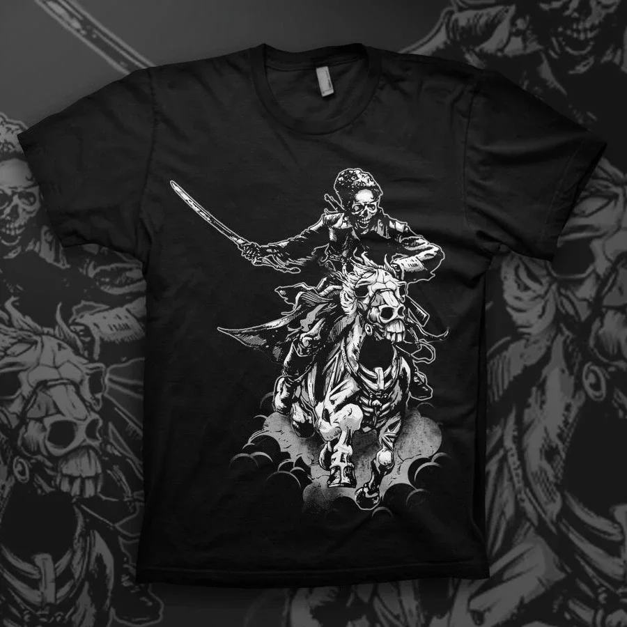 Russian Cossack. Legend Warriors T Shirt. High Quality Cotton, Large Sizes, Breathable Top, Loose Casual T-shirt S-3XL