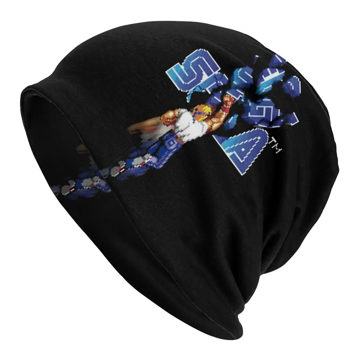 Enjoystick Streets Of Rage Bonnet Hat Knit Hat Goth Street Skullies Beanies Hats Genesis Vintage Game Men's Warm Head Wrap Cap