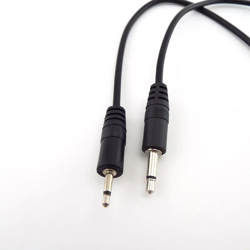 25CM 2.5mm 3.5mm Mono Audio Connector Cable 2pin Wire Extension Cord  Male Female Plug DIY Repair Single Head Plug Jack