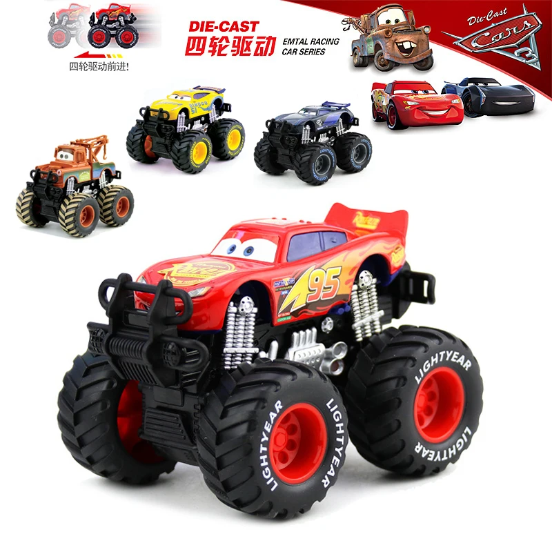 

Автомобили Pixar Lightning McQueen Mater 4WD-4 с приводом на колесах, гоночный автомобиль, игрушки, инерционный внедорожник, автомобили, подарки на день рождения для детей