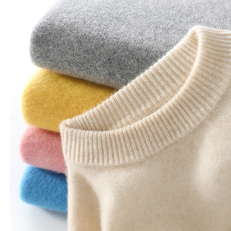 

Boys Knitted Sweater Long Sleeve Autumn Winter Sweater Girls O-Neck Thickened Childrens Sweater Pullover Version Loose sweater