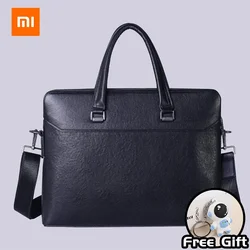 Xiaomi TANJIEZHE Briefcase Shoulder Messenger Bags Men's Genuine Leather Bag's Briefcase Office Business Handbag Waterproof