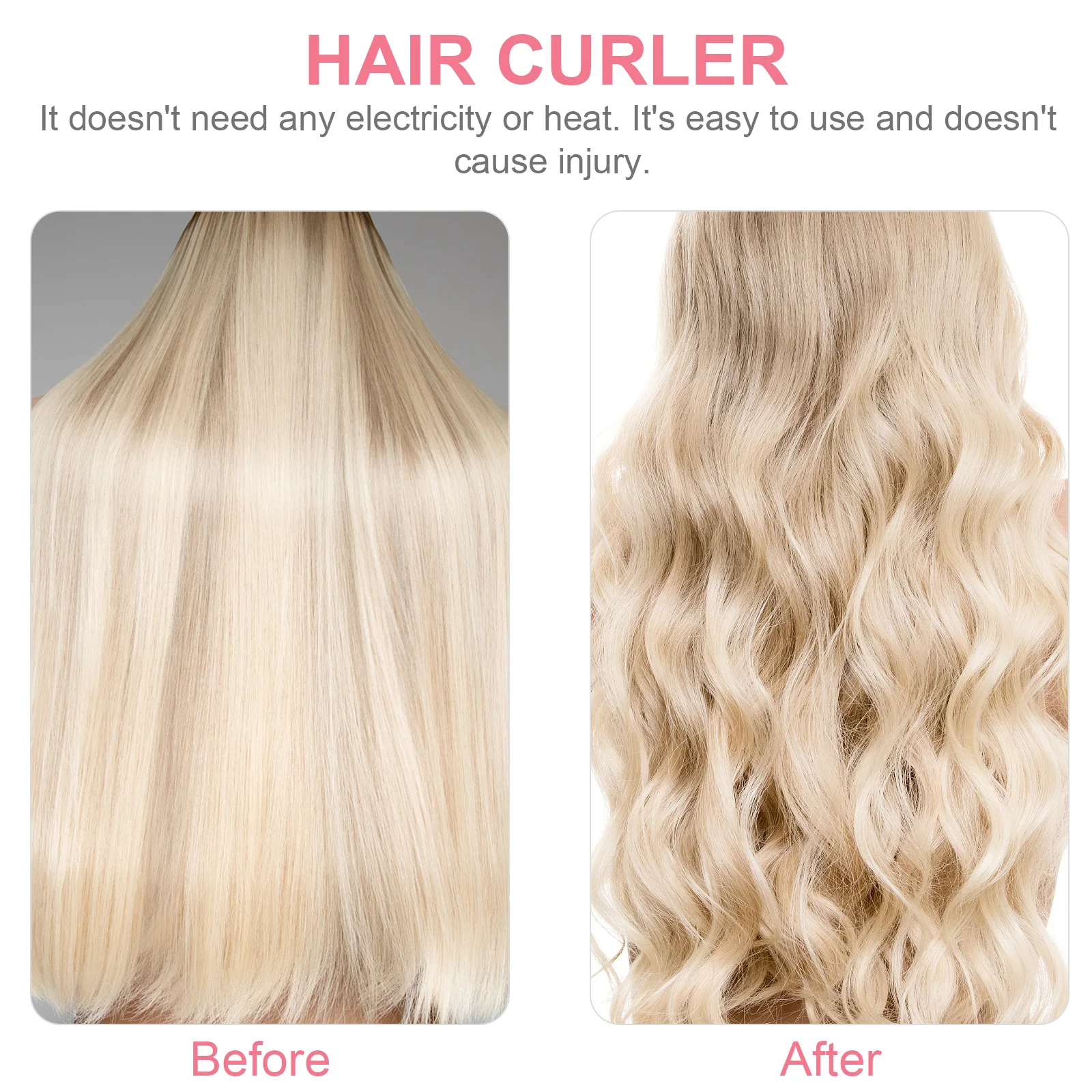 

6pcs Coral Velvet Hair Curls Spiral Fleece Bun Heatless Overnight Rollers Long Hair Durable Gentle Temporary Curling Tools