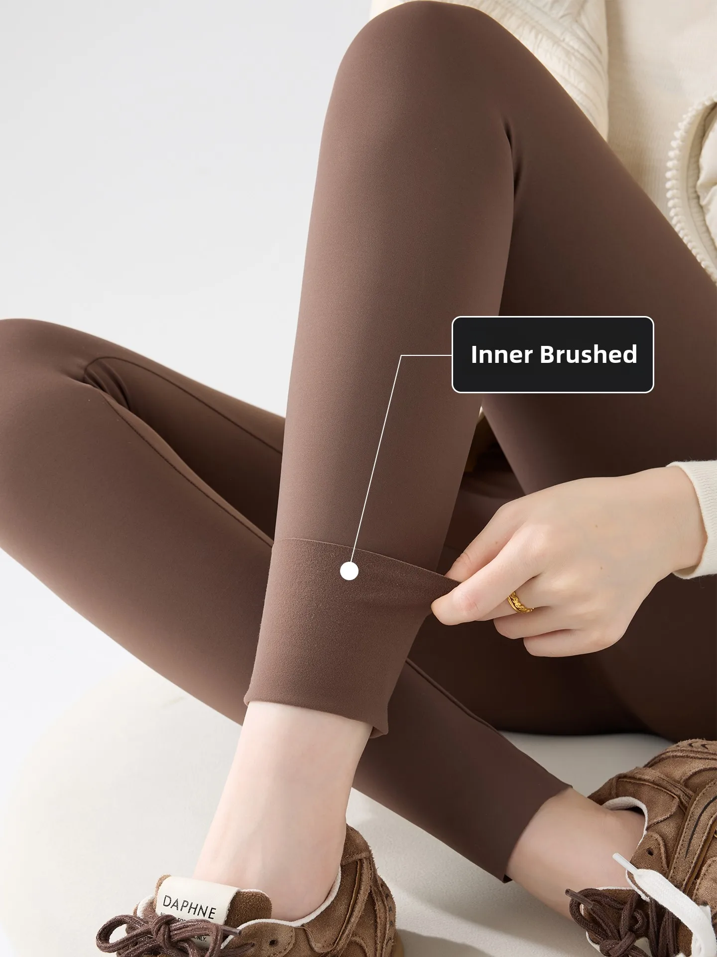 

Женские утепленные леггинсы для йоги с высокой талией, осенне-зимняя новинка, моделирующие фигуру, с эффектом утяжки живота, теплый базовый слой