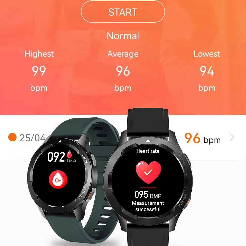 Smart Watch Men Blue Tooth Call NFC Voice Assistant Music Playing Temperature Heart Rate Blood Oxygen Testing Sports Smartwatch