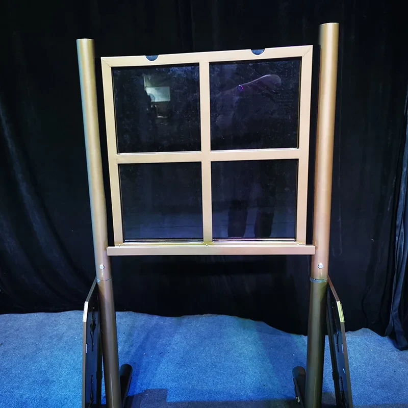 Glass Penetration Illusion Magic Metal Rod Pierce Through Glass Large Stage Show Professional Magician Gimmicks Mentalism