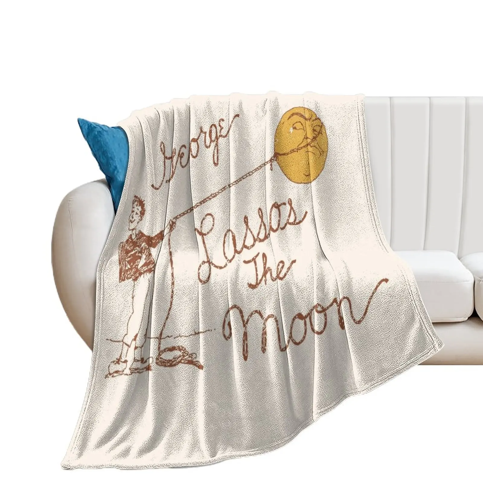 

George Lassos the Moon Throw Blanket manga Fashion Sofas Single For Baby Blankets