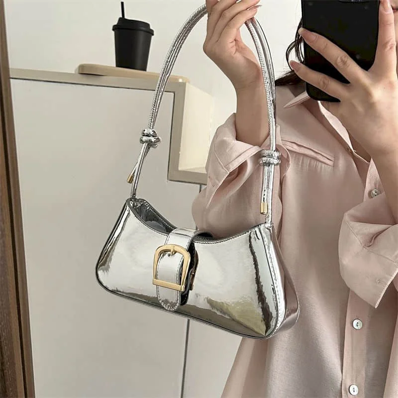 

Элегантные сумки на плечо для женщин, однотонные универсальные сумки через плечо в корейском стиле, эстетические женские модные роскошные сумки, хит продаж