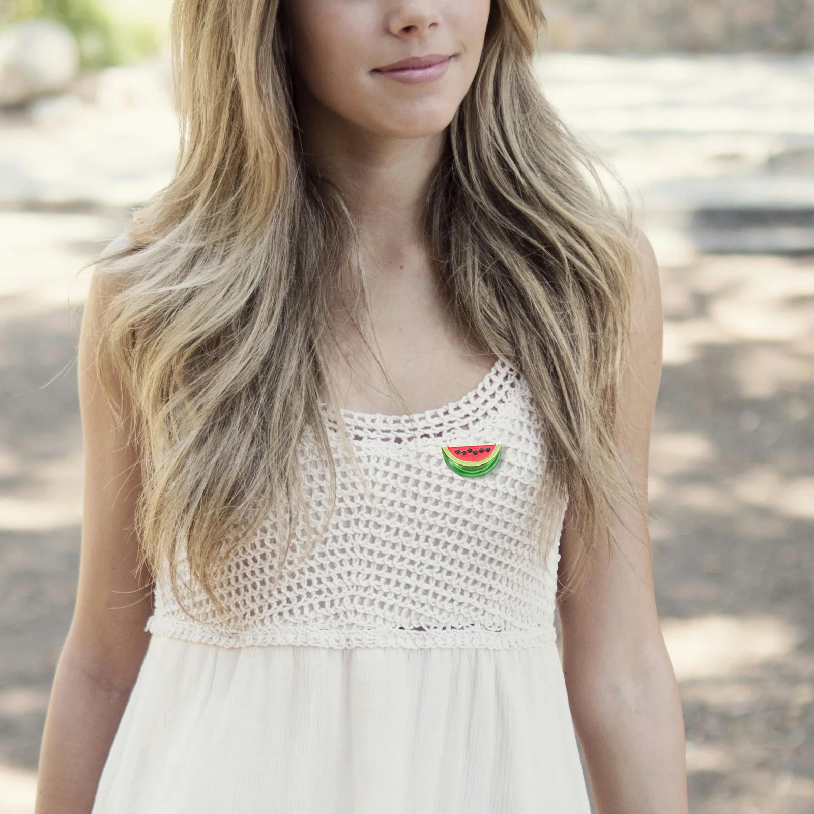 4 قطعة بروش البطيخ دبوس دبابيس الكرتون للنساء وشاح كليب فستان طوق شارة مقاطع سترة الملابس والاكسسوارات