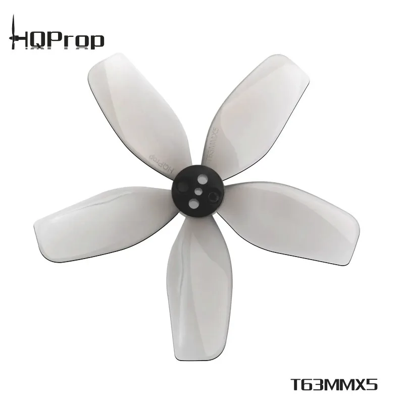 10Pairs (10CW+10CCW) HQPROP DT63MMX5 63mm 5-Blade PC Propeller for FPV Freestyle 2.5inch Cinewhoop IFlight Defender 25