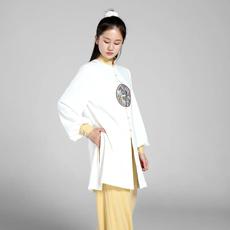 Tai Chi Clothes Women Wushu Clothes Kung Fu Competition Clothes Martial Art Uniform Wrinkle Free 2022 White Free Shipping