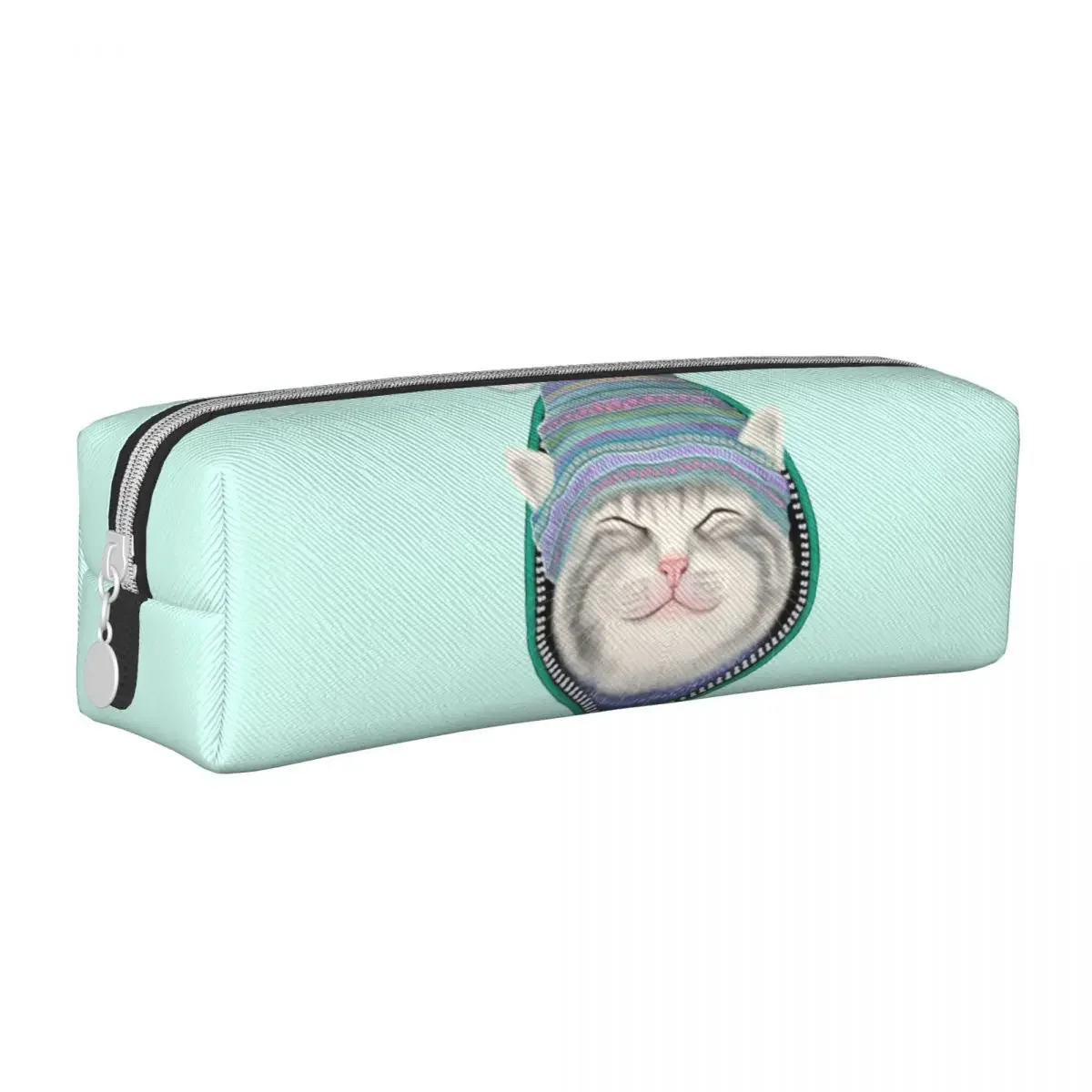 

Cat In The Zip Lover Pencil Case Pencilcases Pen Holder for Student Big Capacity Bags Students School Cosmetic Stationery