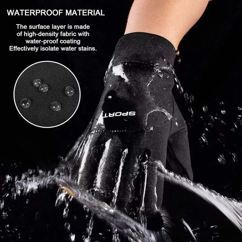 Winter Gloves - Waterproof Thermal Touchscreen Sports Field Gloves for Football, Soccer, Rugby