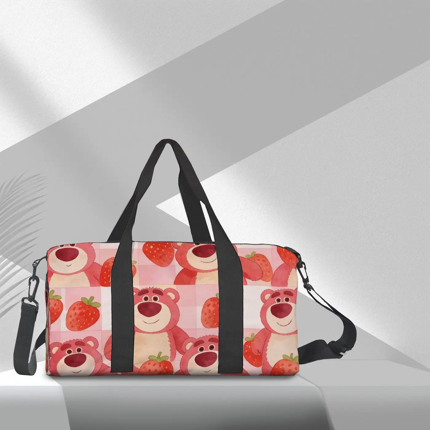 

Disney Strawberry Bear,Tote Bag, Gym Bag, Shoulder Bag, High-Quality, Large Capacity, Fashionable Gift, Casual Travel