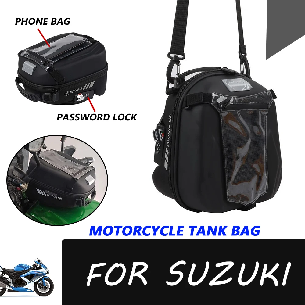 Front Luggage Tank Bag For SUZUKI GSX-S 1000 F GSX 650 N GSF 1250 S GSR 750 SV GSX-R 600 GSX1300R Saddle Bag Racing Backpack