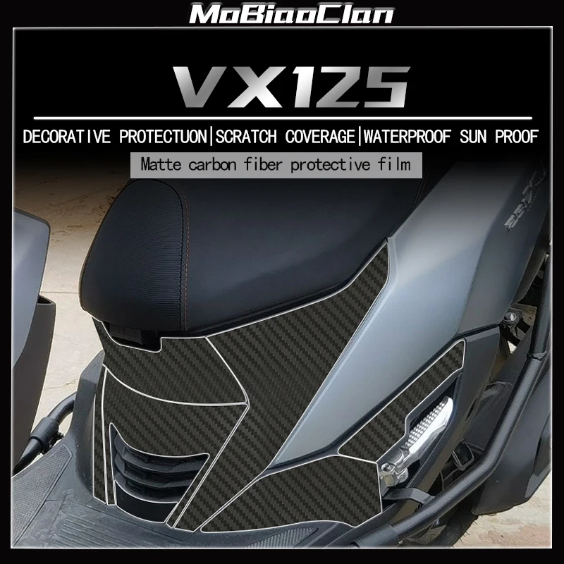 

For Haojue VX125 3D Carbon Fiber Protective Stickers Body Decoration Accessories Modification Stickers